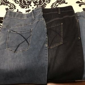 Dark blue and light blue